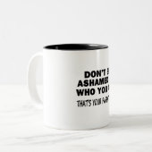 Tasse 2 Couleurs Ne sois pas gêné (Devant gauche)