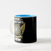 Tasse 2 Couleurs Ne sous-estimez jamais le pouvoir d'un Chow (Devant gauche)
