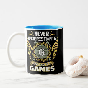 Tasse 2 Couleurs Ne sous-estimez jamais le pouvoir d'un jeu
