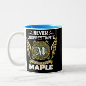 Tasse 2 Couleurs Ne sous-estimez jamais le pouvoir d'une érable (Gauche)