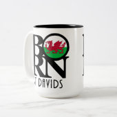 Tasse 2 Couleurs NÉ St Davids 15oz (Devant gauche)