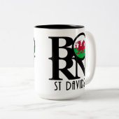 Tasse 2 Couleurs NÉ St Davids 15oz (Devant droit)