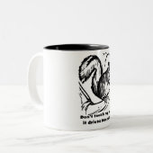 Tasse 2 Couleurs Ne touchez pas mes écrous (Devant gauche)