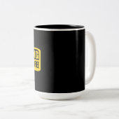 Tasse 2 Couleurs ne touchez pas mon café (Devant droit)