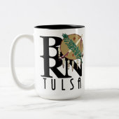 Tasse 2 Couleurs NÉ Tulsa Oklahoma 15oz (Gauche)