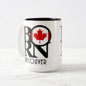 Tasse 2 Couleurs NÉ Vancouver (Drapeau canadien) 15oz (Devant gauche)