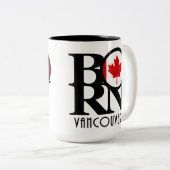 Tasse 2 Couleurs NÉ Vancouver (Drapeau canadien) 15oz (Devant droit)