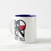 Tasse 2 Couleurs NÉ Wichita Falls Texas (Devant gauche)