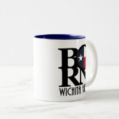 Tasse 2 Couleurs NÉ Wichita Falls Texas (Devant droit)