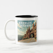 Tasse 2 Couleurs Needles Highway South Dakota Eagle (Gauche)