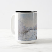 Tasse 2 Couleurs Neige à Argenteuil (par Claude Monet) (Devant gauche)