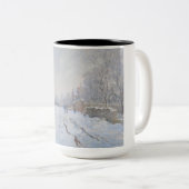 Tasse 2 Couleurs Neige à Argenteuil (par Claude Monet) (Devant droit)