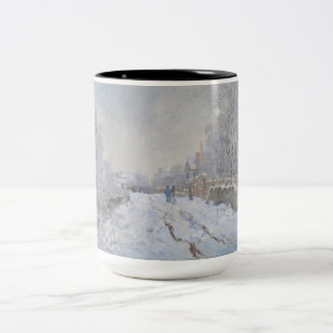 Tasse 2 Couleurs Neige à Argenteuil (par Claude Monet)