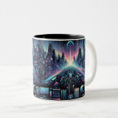 Tasse 2 Couleurs Neon Cyberworld (Devant droit)