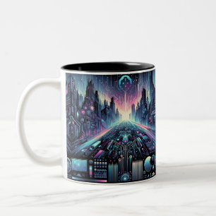 Tasse 2 Couleurs Neon Cyberworld