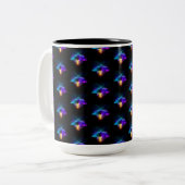 Tasse 2 Couleurs Neon Firefly sur noir (Devant gauche)