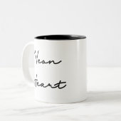 Tasse 2 Couleurs Neon Heart - Citation d'amour rétro (Devant gauche)