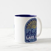 Tasse 2 Couleurs Neon Lake Ann Michigan Wave (Devant droit)