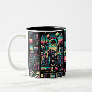 Tasse 2 Couleurs Neon Tech Odyssey