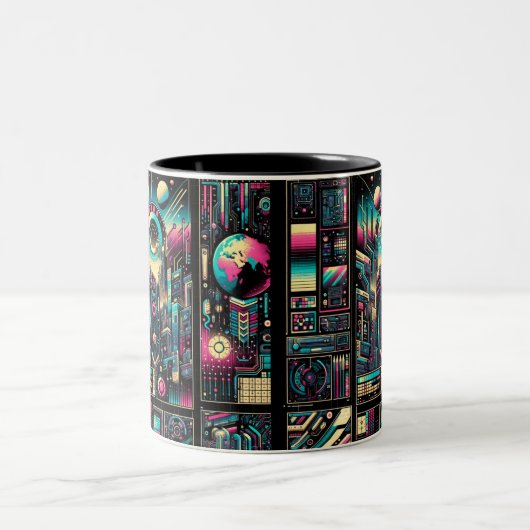 Tasse 2 Couleurs Neon Tech Odyssey (Centre)
