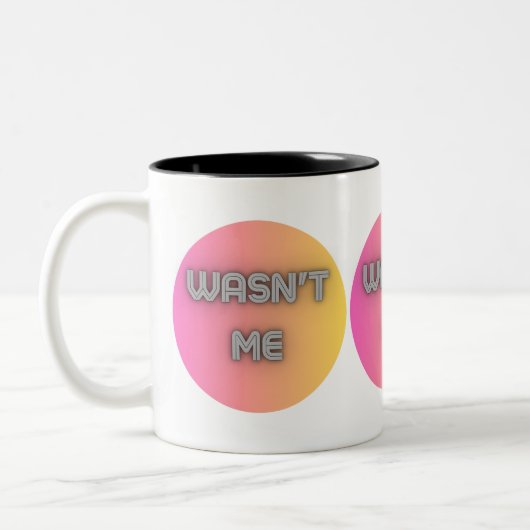 Tasse 2 Couleurs n'était pas moi (Gauche)