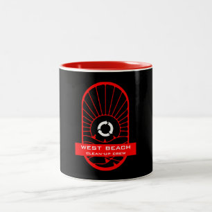 Tasse 2 Couleurs Nettoyage de plage - Debout équipage bénévole