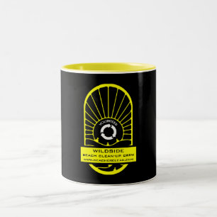 Tasse 2 Couleurs Nettoyage de plage - Debout équipage bénévole