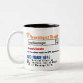 Tasse 2 Couleurs Neurologiste Recherche de bougie cadeau (Gauche)