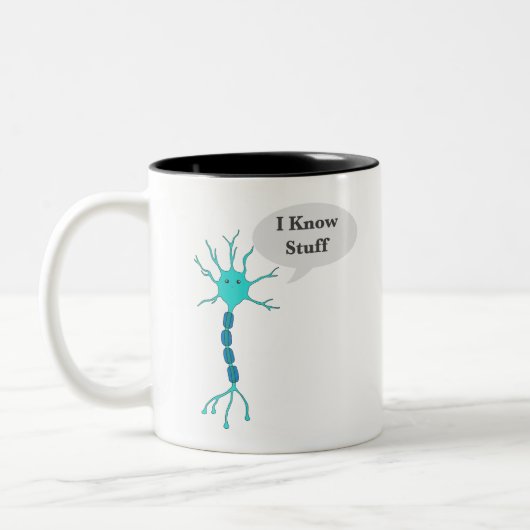 Tasse 2 Couleurs Neuron Je Connais Des Choses (Gauche)
