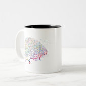 Tasse 2 Couleurs Neurone de Purkinje (Devant gauche)