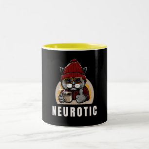 Tasse 2 Couleurs Neurotique...Découvrez les nombreuses humeurs du c