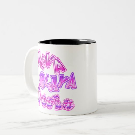 Tasse 2 Couleurs nevaplayatext (Devant gauche)