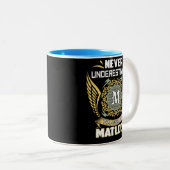 Tasse 2 Couleurs Never Underestimate The Power Of A Matlock (Devant droit)