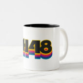 Tasse 2 Couleurs New Hampshire 48 Rainbow (Devant droit)