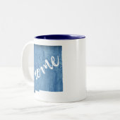 Tasse 2 Couleurs New Mexico Home Wood Grain (Devant gauche)