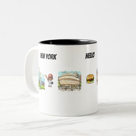 Tasse 2 Couleurs New York (Devant gauche)