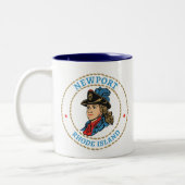 Tasse 2 Couleurs Newport Rhode Island Colonial (Gauche)