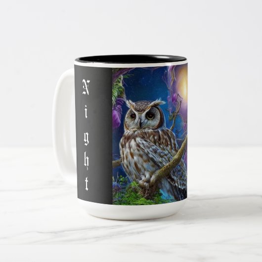 Tasse 2 Couleurs Night owl (Devant gauche)