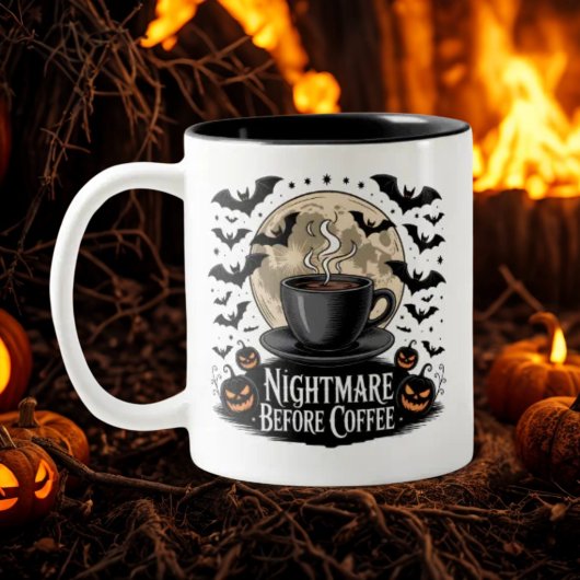 Tasse 2 Couleurs Nightmare Avant Café Éffrayant Automne Café Lover