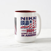 Tasse 2 Couleurs Nikki Haley, Président (Devant droit)