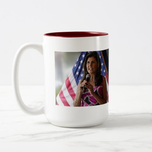 Tasse 2 Couleurs Nikki Haley Save America (Gauche)