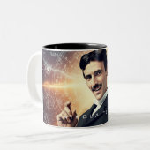 Tasse 2 Couleurs Nikola Tesla (Devant gauche)