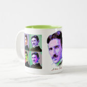 Tasse 2 Couleurs Nikola Tesla (Devant gauche)