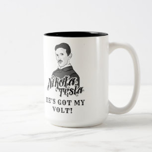 Tasse 2 Couleurs Nikola Tesla a obtenu mon volt