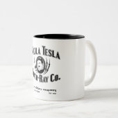 Tasse 2 Couleurs Nikola Tesla Death-Ray Co. (Devant droit)