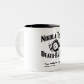 Tasse 2 Couleurs Nikola Tesla Death-Ray Co. (Devant gauche)