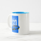 Tasse 2 Couleurs Nissan Silvia S13 180SX (Devant gauche)