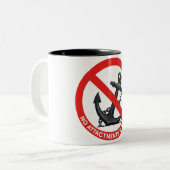 Tasse 2 Couleurs No attachments in my life (Devant gauche)