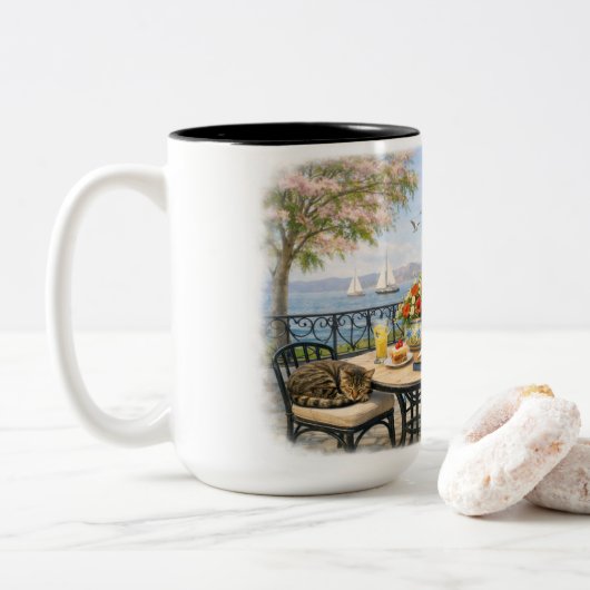 Tasse 2 Couleurs No disturbances, please! (Avec donut)