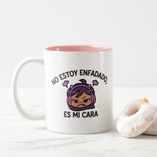 Tasse 2 Couleurs No Estoy Enfadado, Es Mi Cara